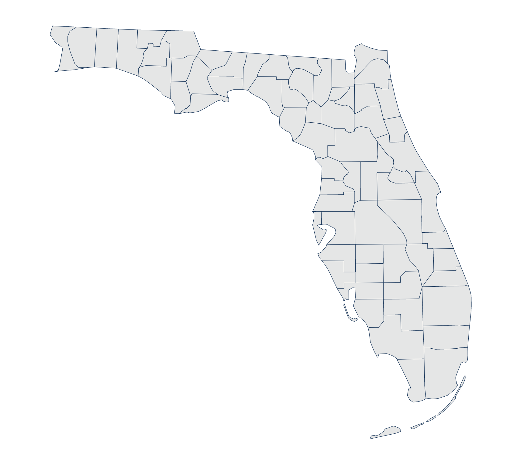 florida-county-map Top 10 Participating Counties